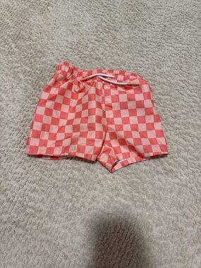 Cat & Jack Pink Checkerboard Kids Swim Shorts
